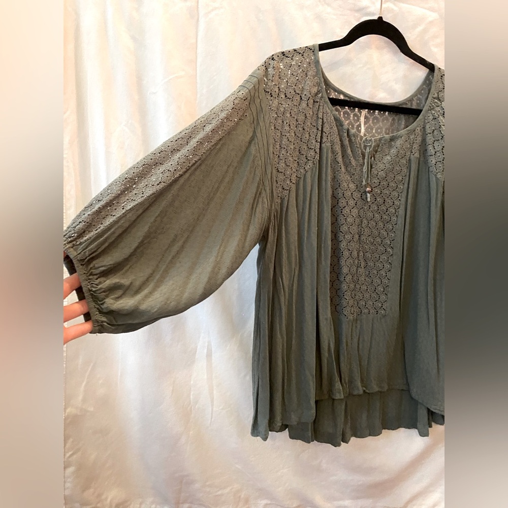 olive bohemian tunic